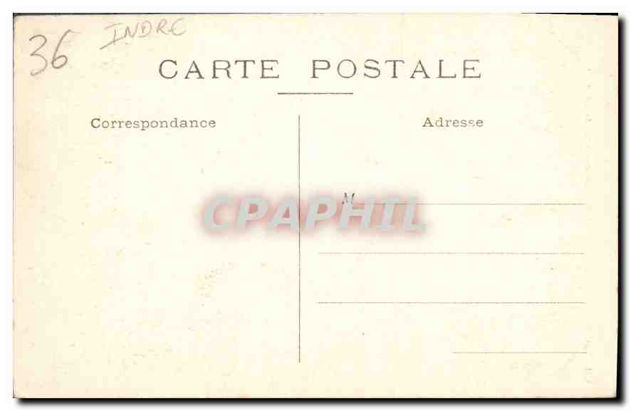 CPA Chateauroux Monument des Combattants de 1870 71  — Back