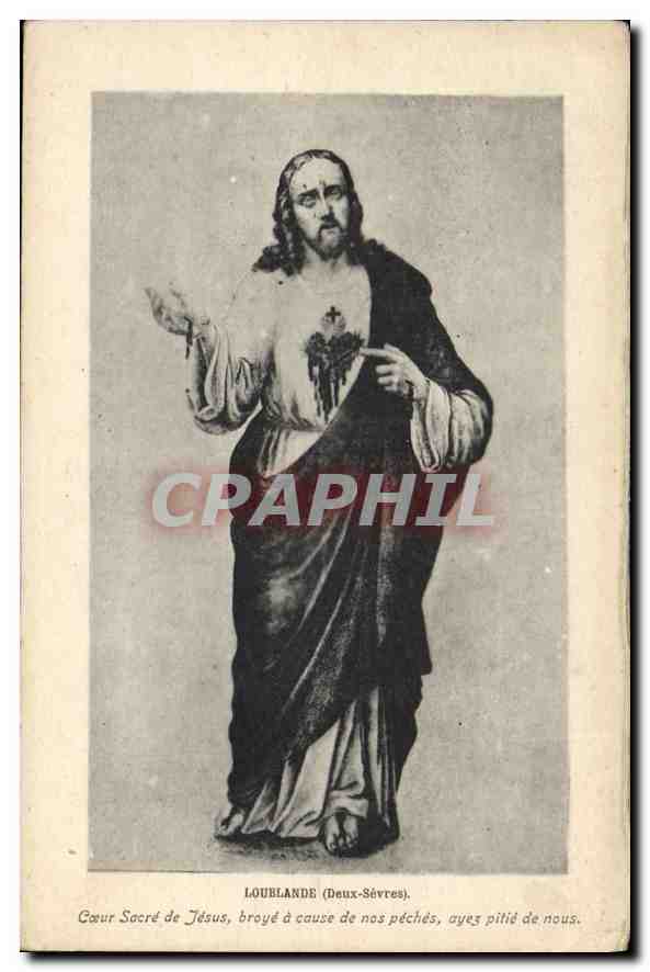 CPA Loublande Deux Sevres Coeur sacre de Jesus 