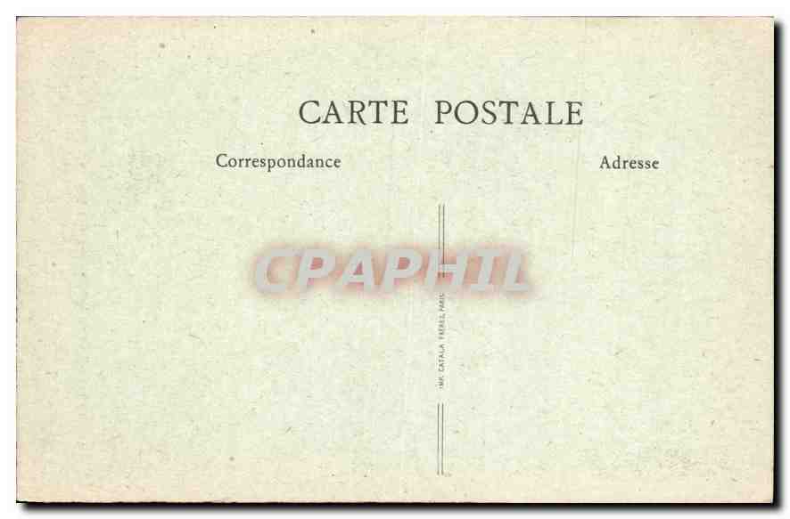 CPA Puvis de Chavannes Sainte Genevieve marquee du Sceau Divin  — Rückseite