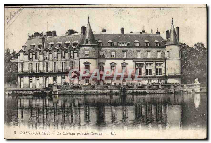 CPA Rambouillet Le Chateau press des Canaux 
