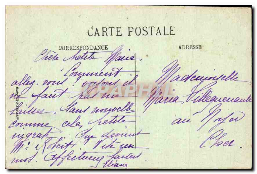 CPA Rambouillet Le Chateau press des Canaux  — Rückseite
