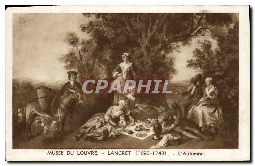 CPA Musee du Louvre Lancret 1690 1743 L'Automne 