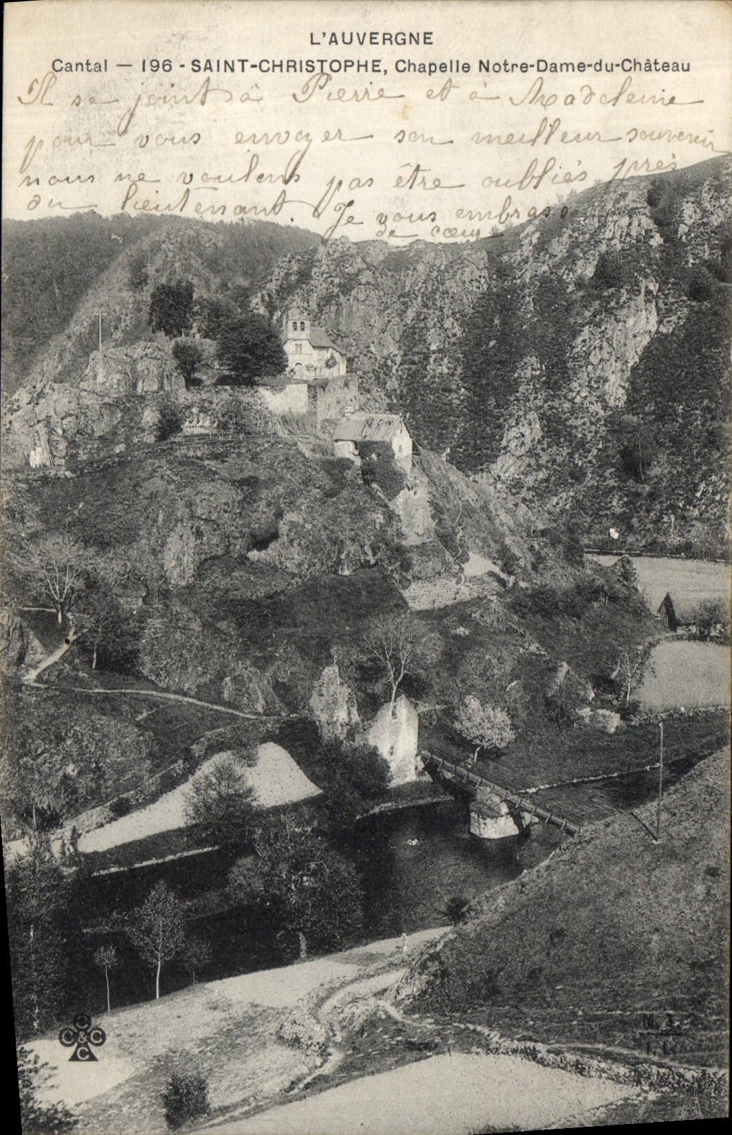Saint-Christophe - Chapelle Notre-Dame-du-Château — Cantal — 1906 — Éditeur L'Auvergne, n° 2