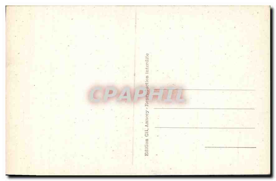 CPA telepherique de veyrier vue sur le lac et Annecy  — Rückseite