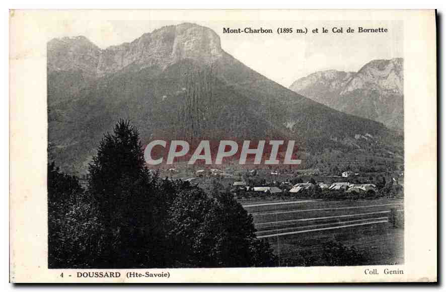 CPA Doussard Hte Savoie Mont Charbon et le col de Bornette 