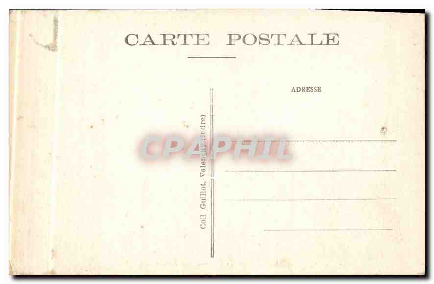 CPA Valencay Indre le chateau cote Nord Ouest  — Rückseite