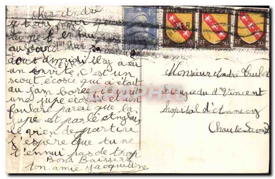 CPA Nevers Partie Romaine de la cathedrale Eglise Saint Cyr  — Rückseite