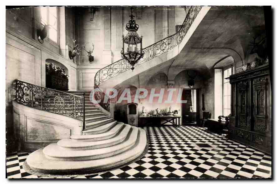 Château d'Anet — Vestibule d'entrée et Grand Escalier — construit par le Duc de Vendôme