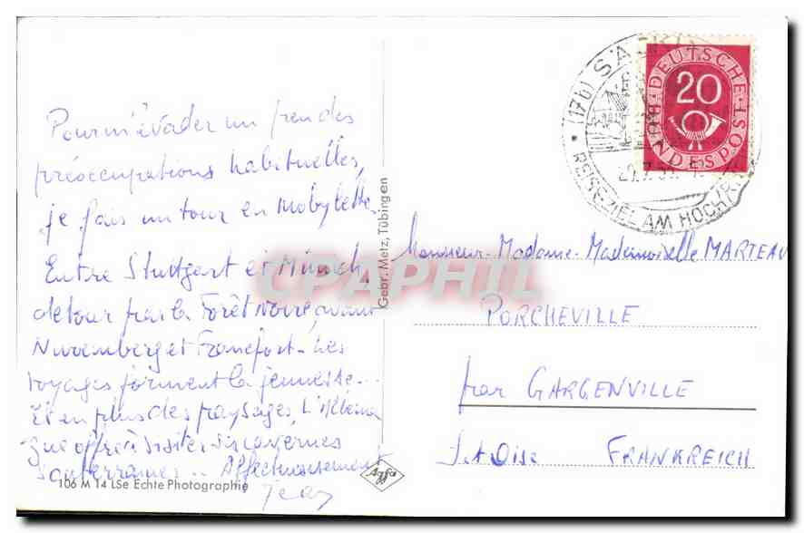 CPA Erdmannshohle bei hasel furstangrutt  — Back