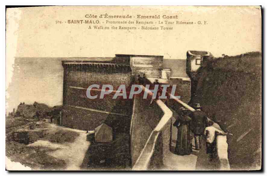 Saint-Malo - Promenade des Remparts - Le Tour Bidonane - G.F. - n°504