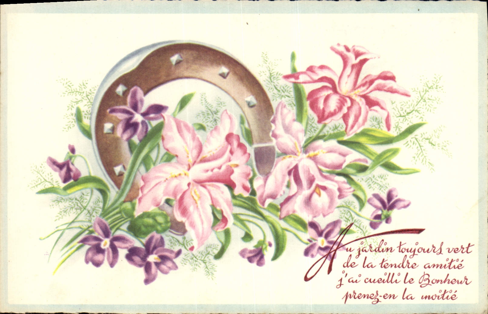 CPA Fantaisie Fleurs
