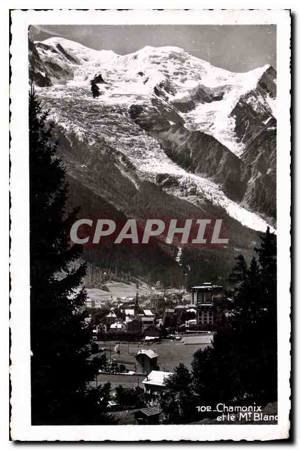 CPA Chamonix et le Mont Blane Leman 