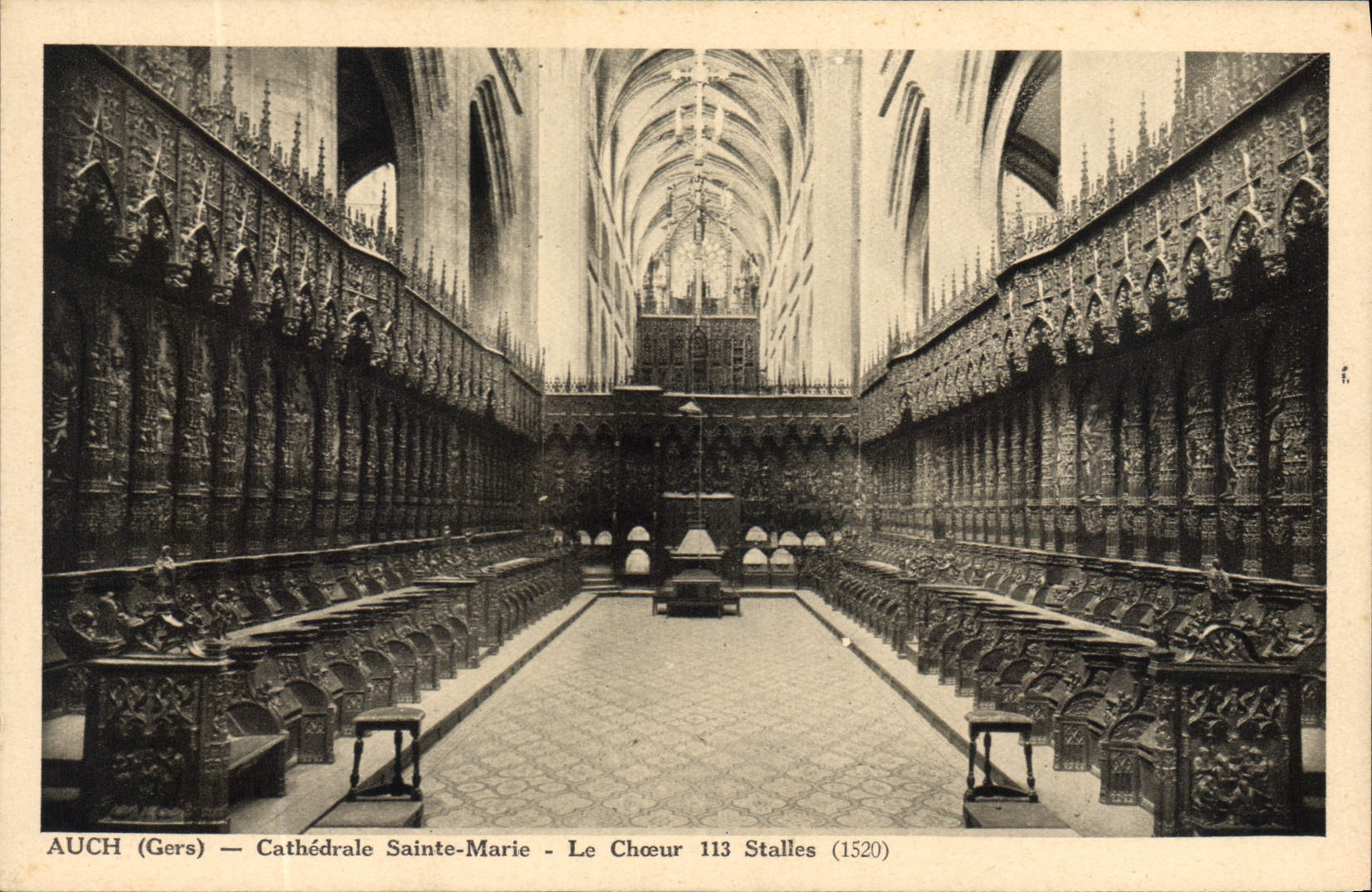 Auch (Gers) — Cathédrale Sainte-Marie — Le Chœur 113 Stalles (1520)