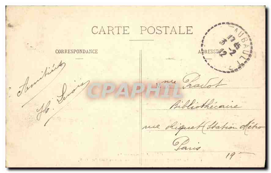 Le Mont-Saint-Michel — Vue prise au Nord-Est — G. F. — Collection Garnier & Gobrin, éditeur Saint-Malo — Rückseite