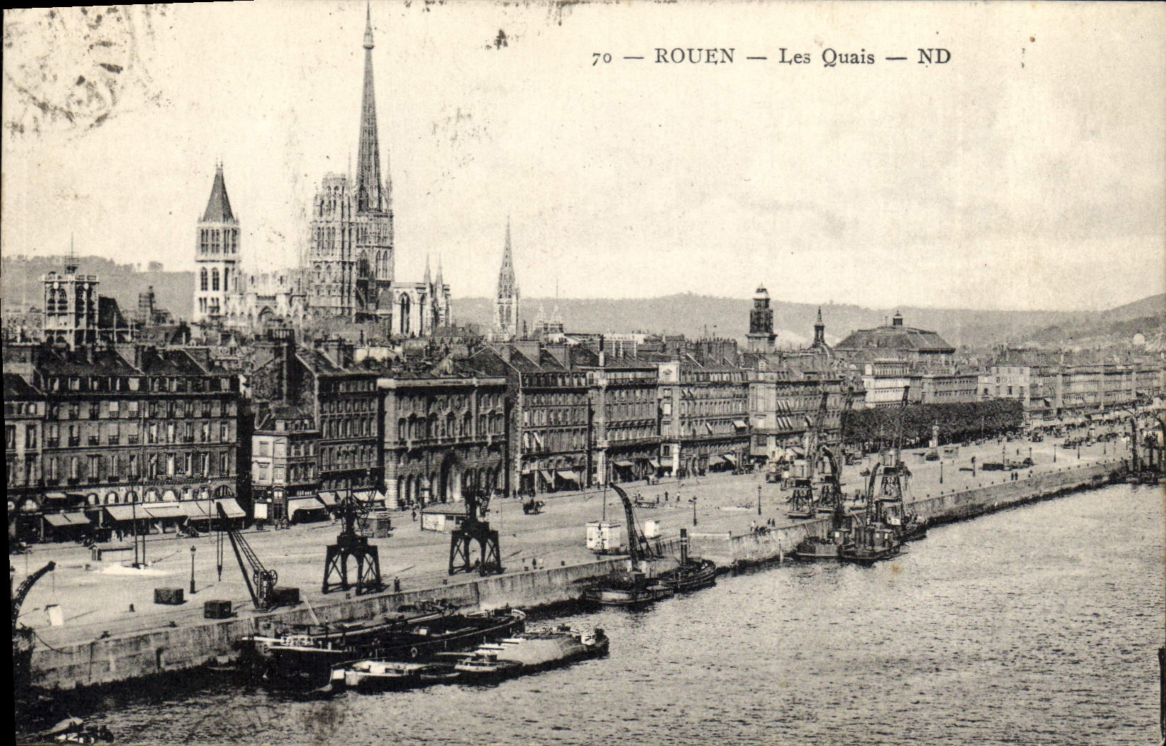 CPA Rouen Les Quais 