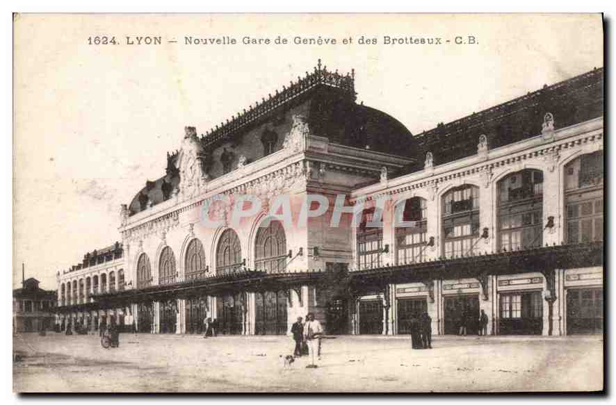 LYON — Nouvelle Gare de Genève et des Brotteaux — C.B. — n° 1624