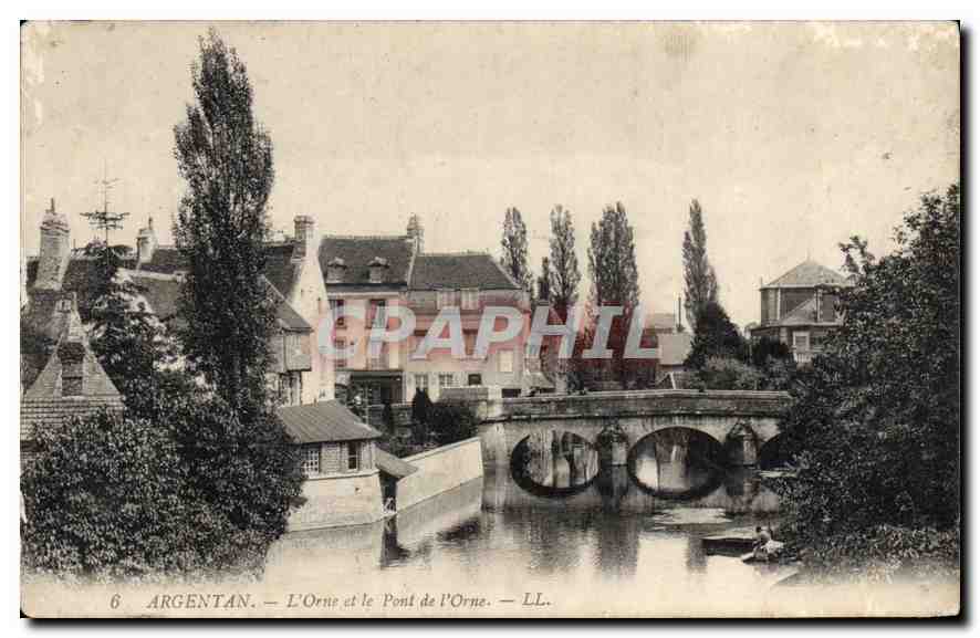 CPA Argentan L'Orne et le Pont de l'Orne 