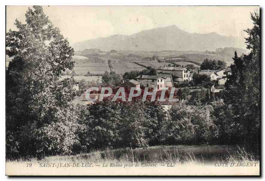CPA Saint Jean Luz La Rhune prise de Ciboure 
