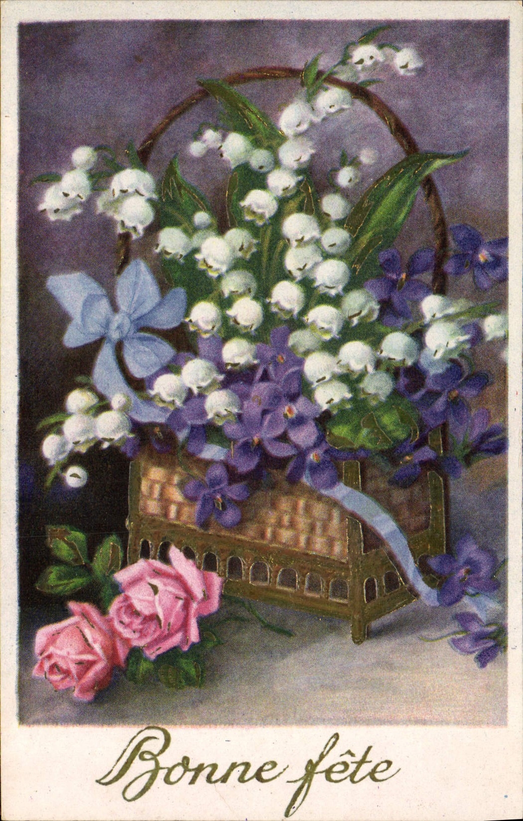 CPA Fantaisie Fleurs