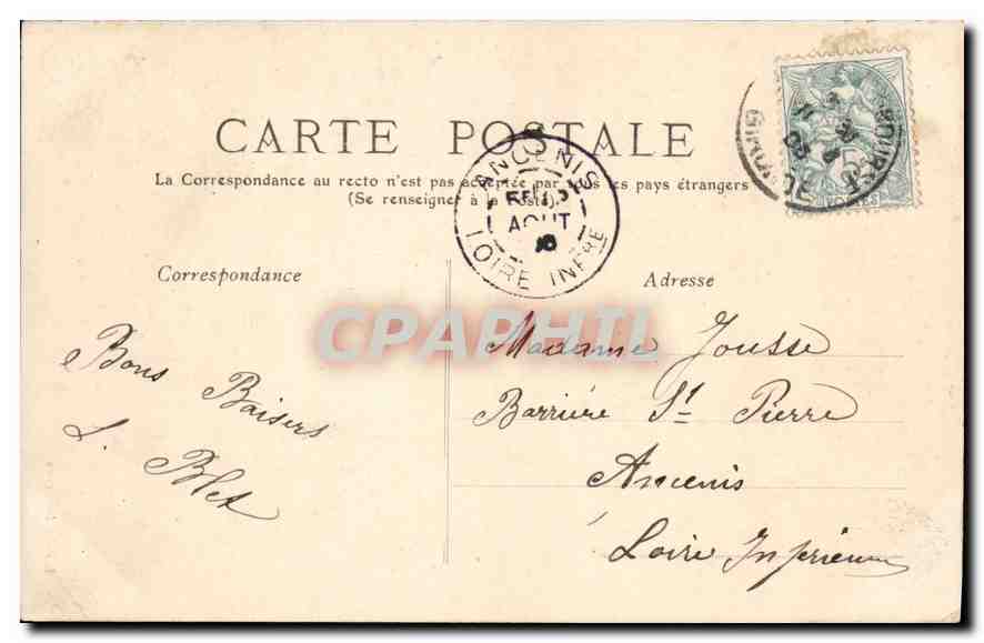 CPA Bordeaux cathedrale St Andre vue de face  — Verso