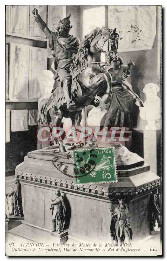 CPA Alencon Interieur du Musee de la Maison d'Oze Guillaume le Conquerant duc de Normandie et roi d'