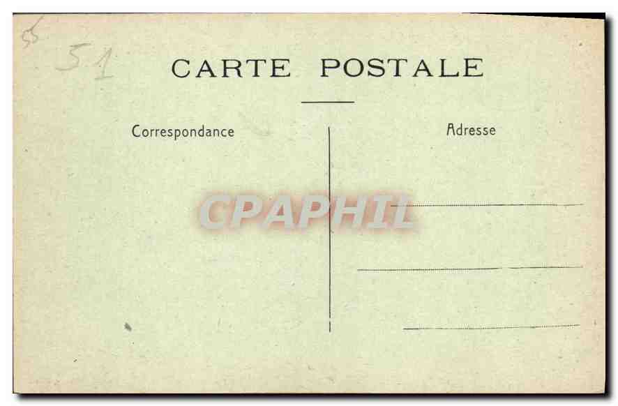 La Pompeelle — Le Cimetière — Caresnier, Éditeur, Reims — Rückseite