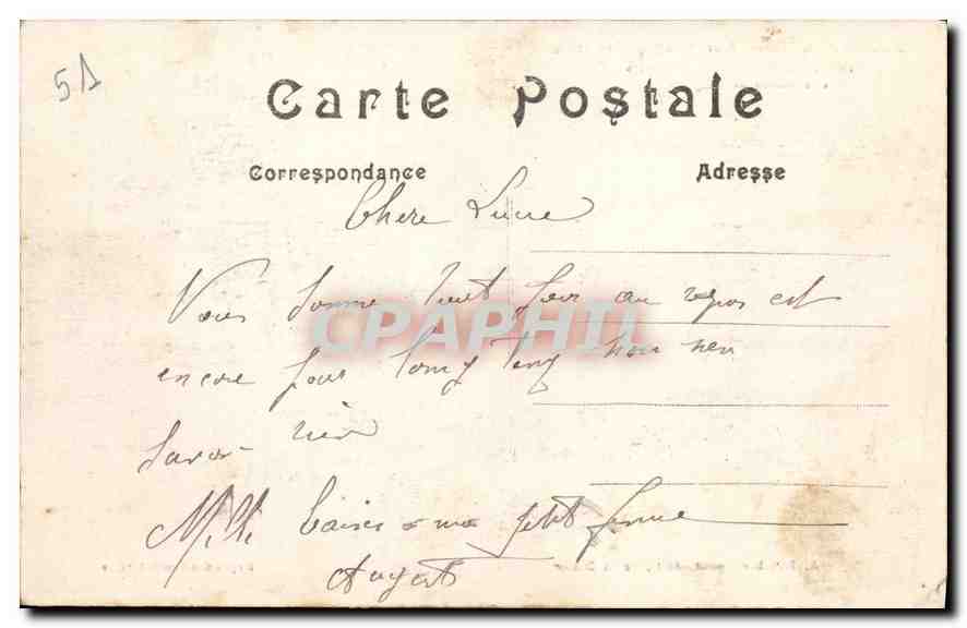 Bataille de la Marne (6 au 12 septembre 1914) — Villotte, près Vitry-le-François — A. Humbert, phot. éditeur Saint-Dizier — Rückseite