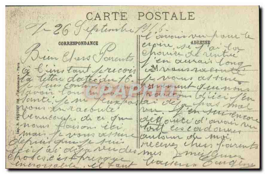 CPA Militaria La guerre 1914 15 16 Verdum Meuse la rue d'Anthouard apres les terribles bombardements — Rückseite