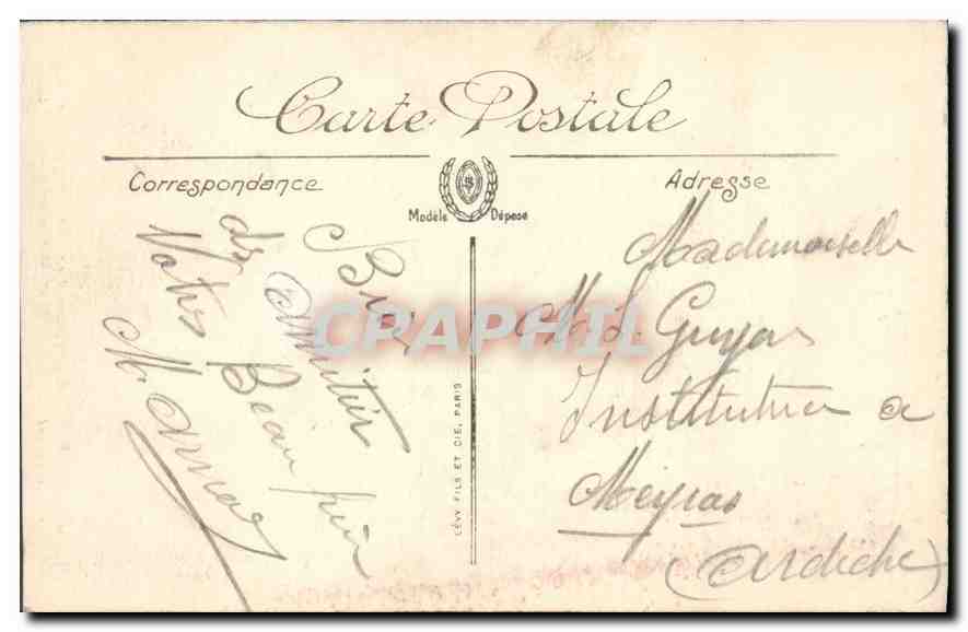 CPA Militaria Guerre Europeenne Albert apres le bombardement  — Rückseite