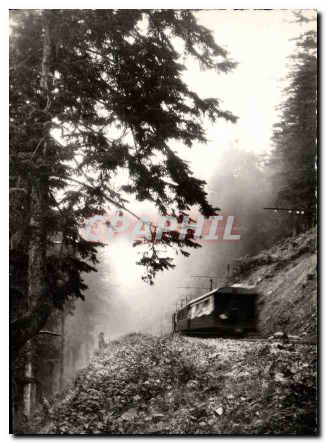 CPA Luchon le chemin de fer a cremaillere 