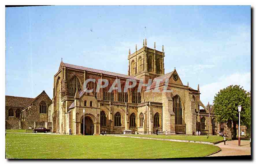 CPM Sherborne Abbey Sherborne a pleasant Dorset town with an Abbey Church condruit and old houses 