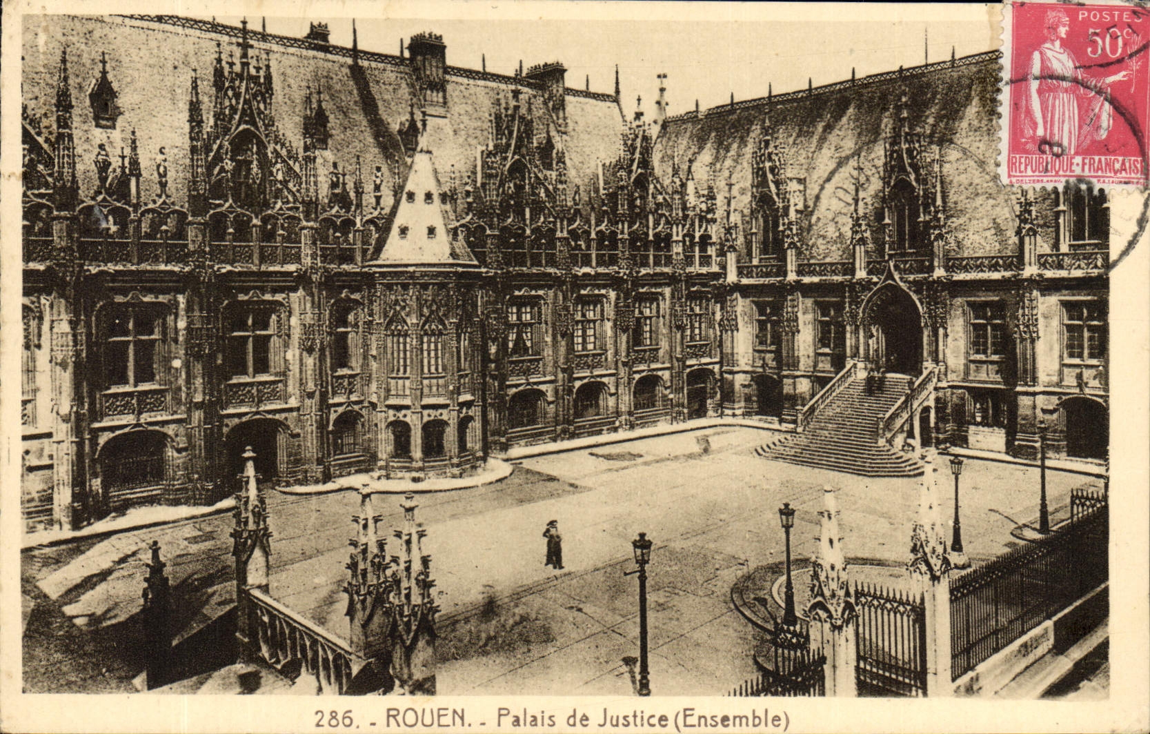 CPA Rouen Palais de Justice Ensemble 