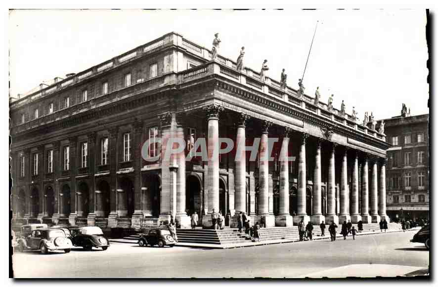 CPM Bordeaux Le grand Theatre Rue Saint Fort 