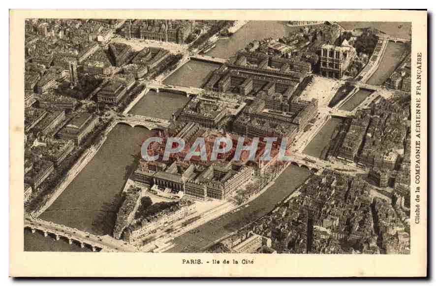CPA Paris ile de la Cite Cliche de la Compagne aerienne francaise 