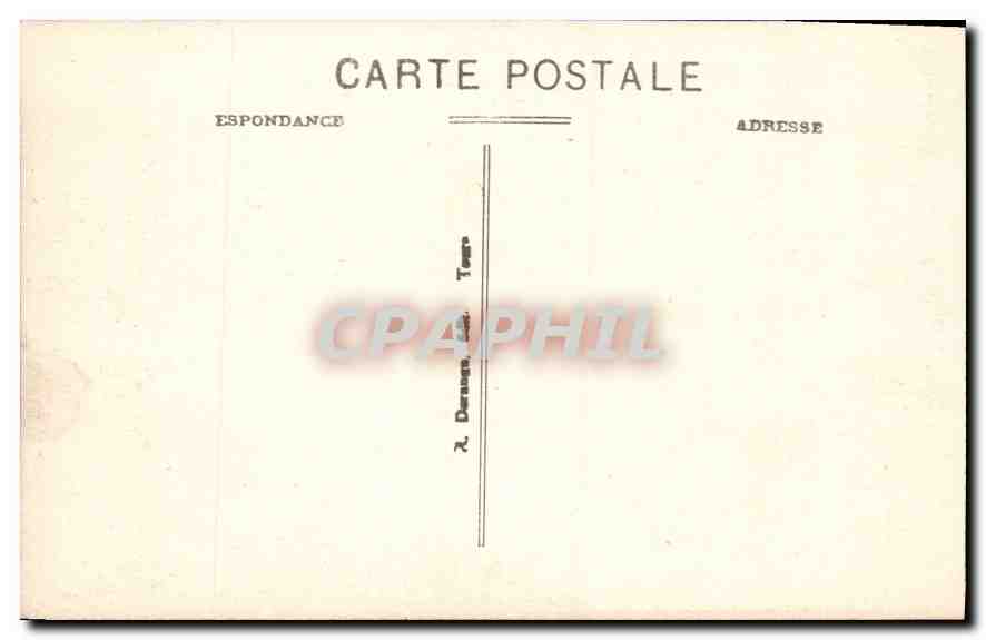 CPA Crozant Creuse le Rocher pres le pont de la sedelle  — Rückseite