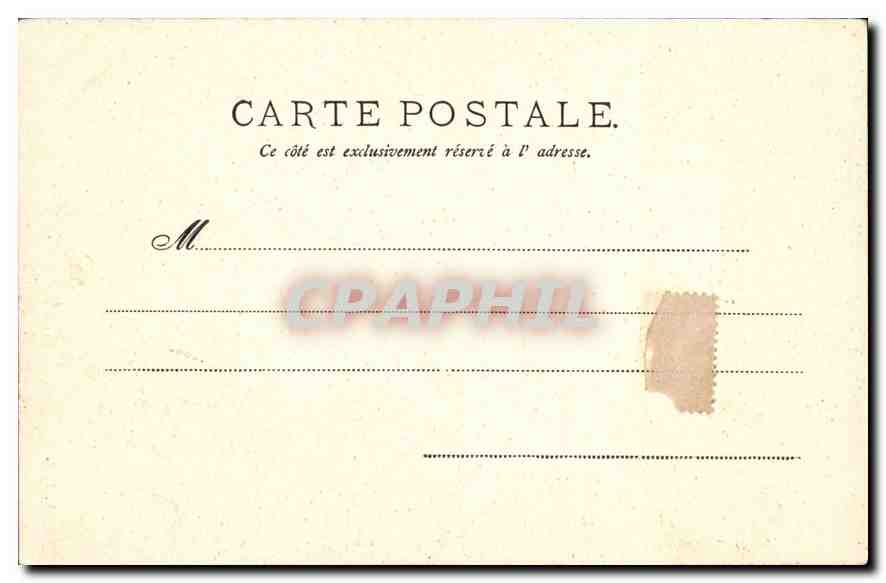 CPA Vierge — Verso