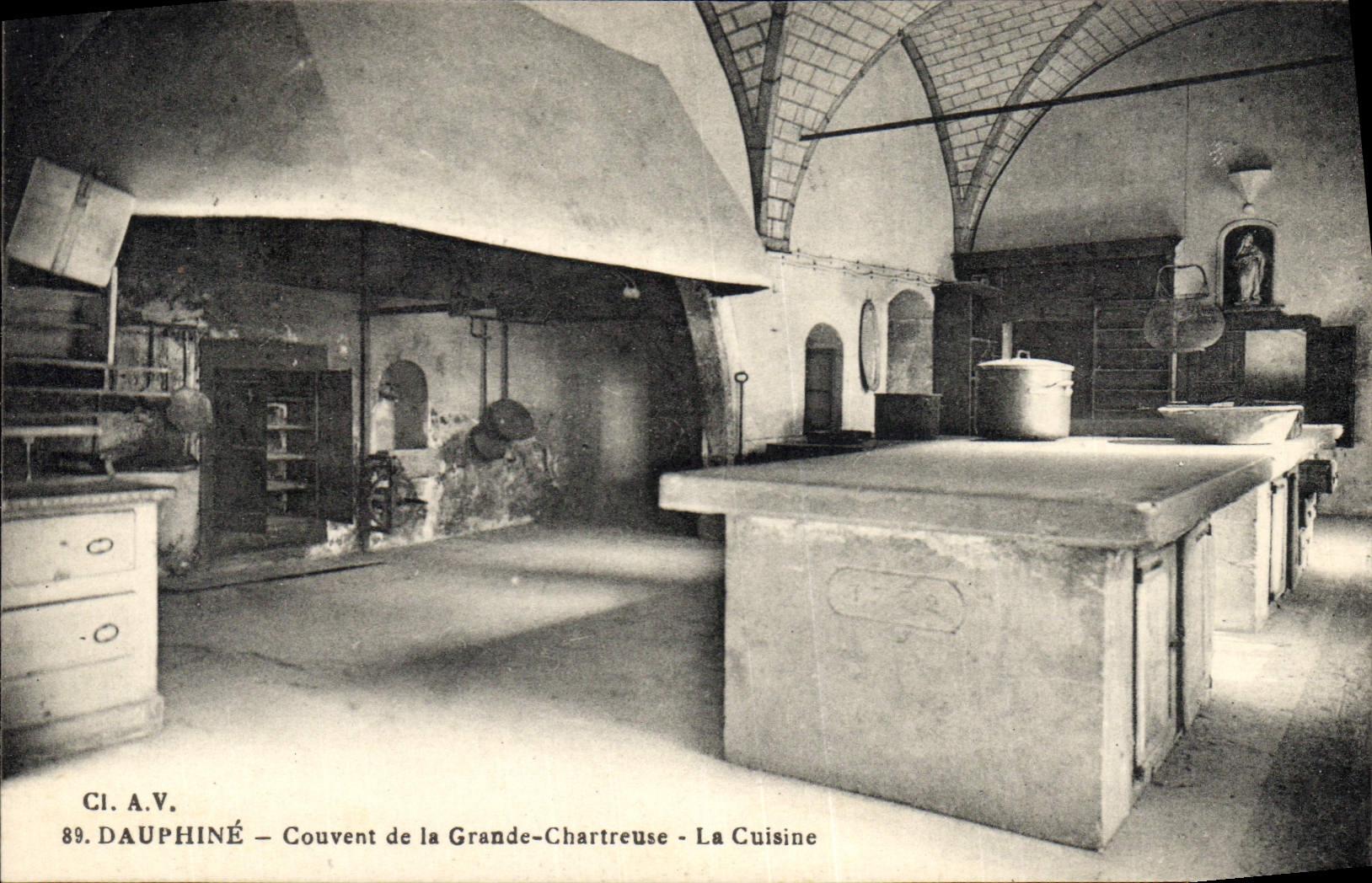Dauphiné – Couvent de la Grande-Chartreuse – La Cuisine