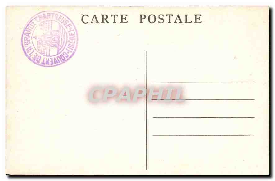 Dauphiné – Couvent de la Grande-Chartreuse – La Cuisine — Rückseite