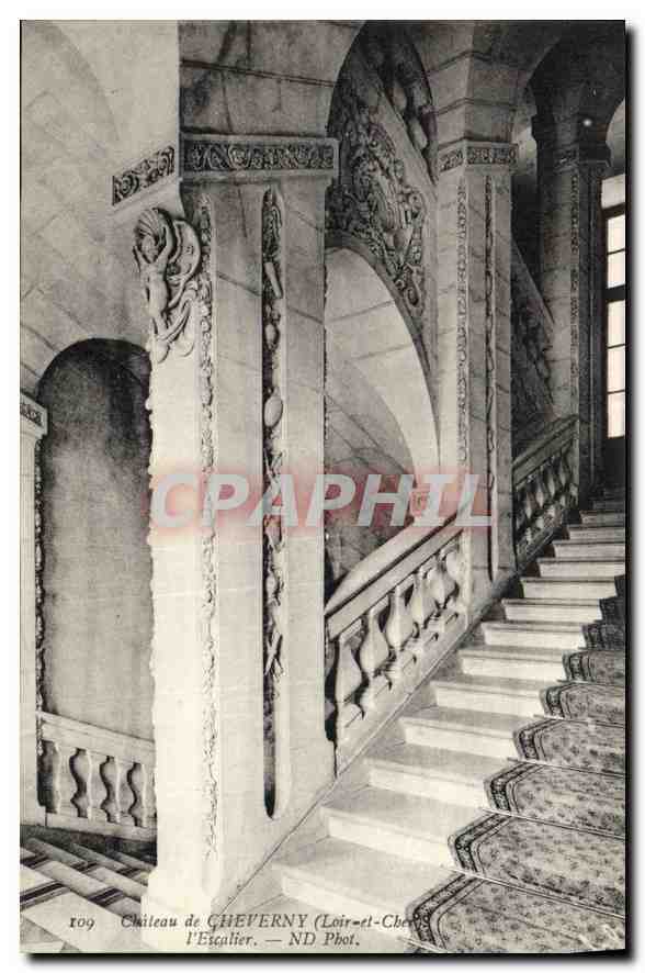 CPA Chateau de Cheverny Loir et Cher l'Escalier 