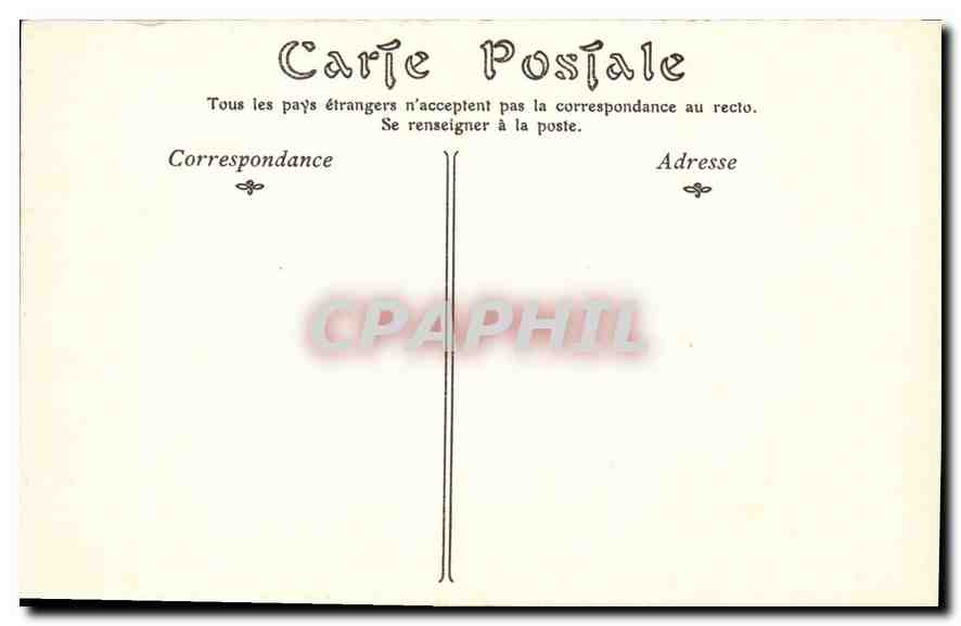 CPA Chateau de Chenonceaux le pont Levis  — Rückseite