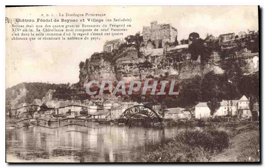 Feudal Castle of Beynac and Village (in Sarladais) — P.D.S. The Picturesque Dordogne