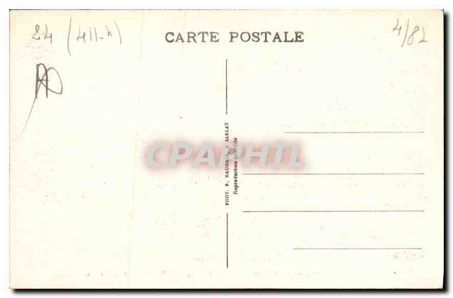 Beynac — Vue de l'Entrée du Château féodal (en Dordogne) — Rückseite