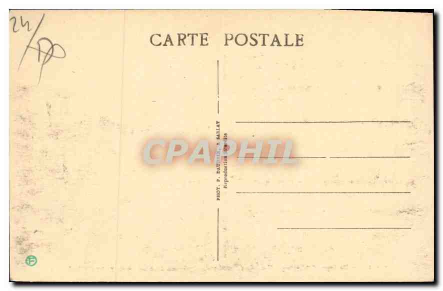 Beynac - Vue de l'Entrée du Château Féodal (en Sarladais) — P.D.S. La Dordogne Pittoresque — Verso