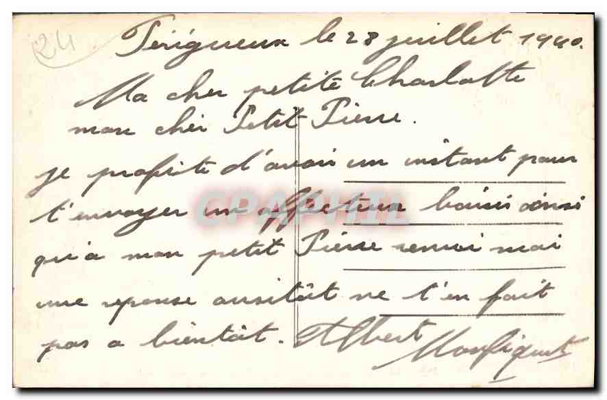 CPA Perigueux Portail de la Cathedrale Saint Front  — Rückseite
