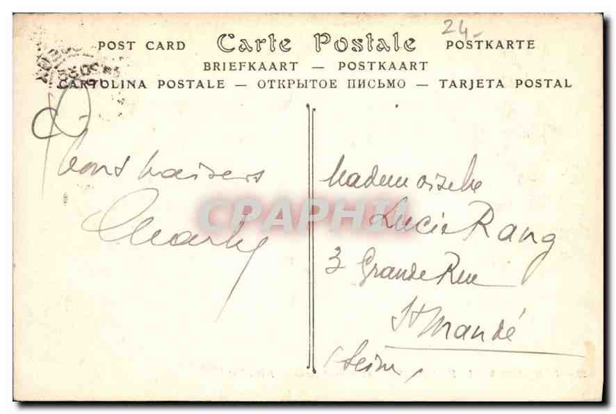CPA Perigueux le Pont des Barris et la Cathedrale  — Rückseite