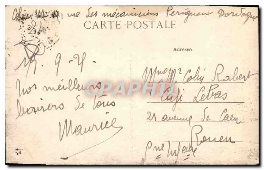 Périgueux — Place Francheville — éditeur anonyme, n° 34 — Reverso