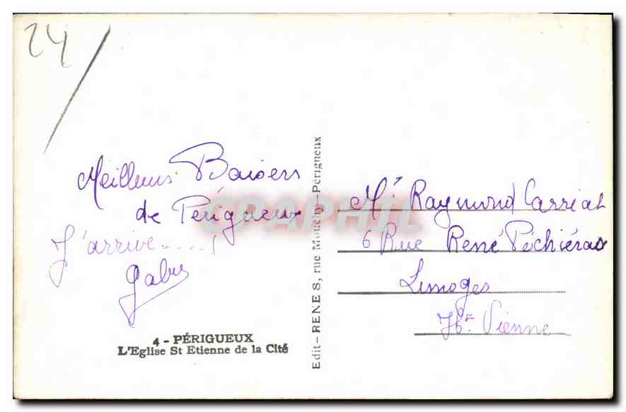 Église Saint-Étienne de la Cité — Périgueux — Éditeur 4-Périgueux — Reverso
