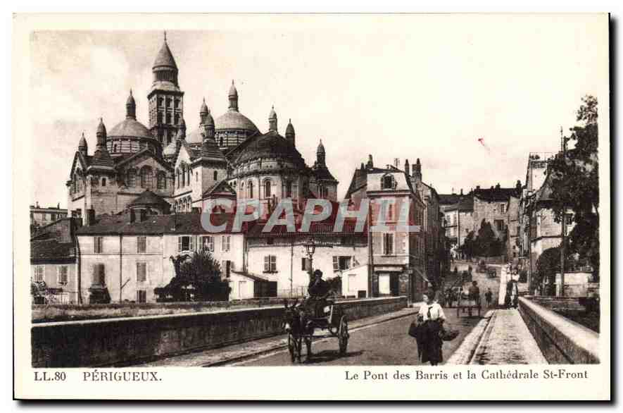 Périgueux — Die Brücke der Barris und die Kathedrale Saint-Front — LL.80