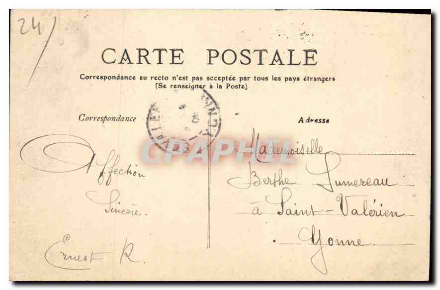 CPA Perigueux Le Jardin Public et le Lycee  — Rückseite