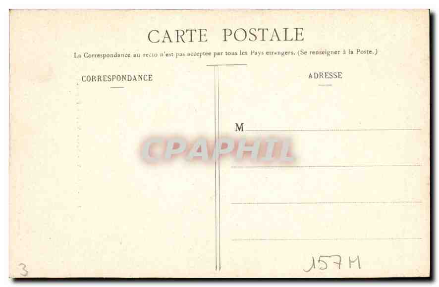 CPA Nancy Salle Victor Poirel  — Verso